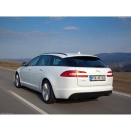 Накладки сплиттеры боковые на задний бампер на Jaguar XF I Sportbrake